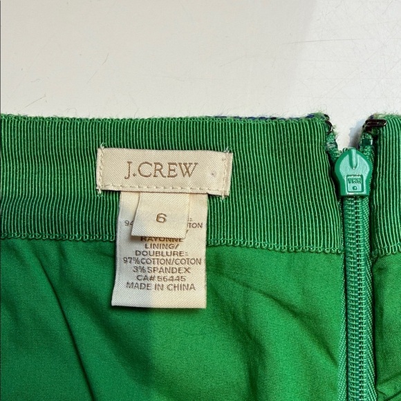 J. Crew No. 2 Green Tweed Pencil Skirt Size 6 - Picture 4 of 7
